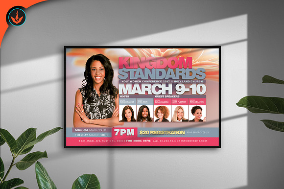Kingdom Standards Women's Conference in Flyer Templates - product preview 5