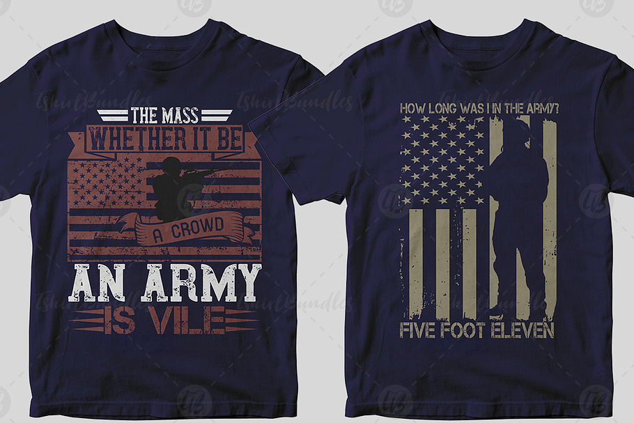 Military Tshirt Design Bundle