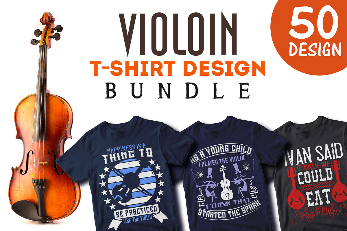 Editable Violin Tshirt Design Bun in Illustrations - product preview 8