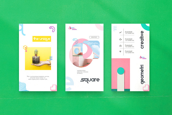 Geometri Brand Social Media Kit in Instagram Templates - product preview 10