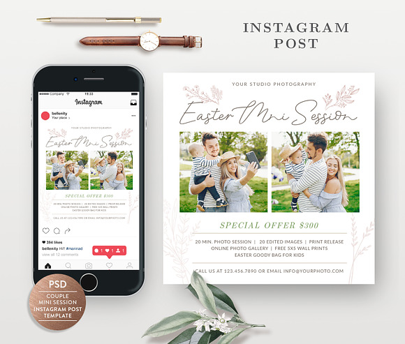 Instagram Template IS007 in Instagram Templates - product preview 1