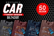 50 Editable CarTshirt Design Bundle