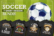 Soccer Tshirt Design Bundle