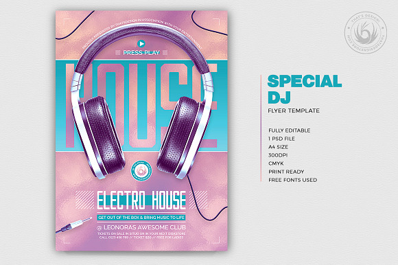 Special Dj Flyer Template V7 in Flyer Templates - product preview 1