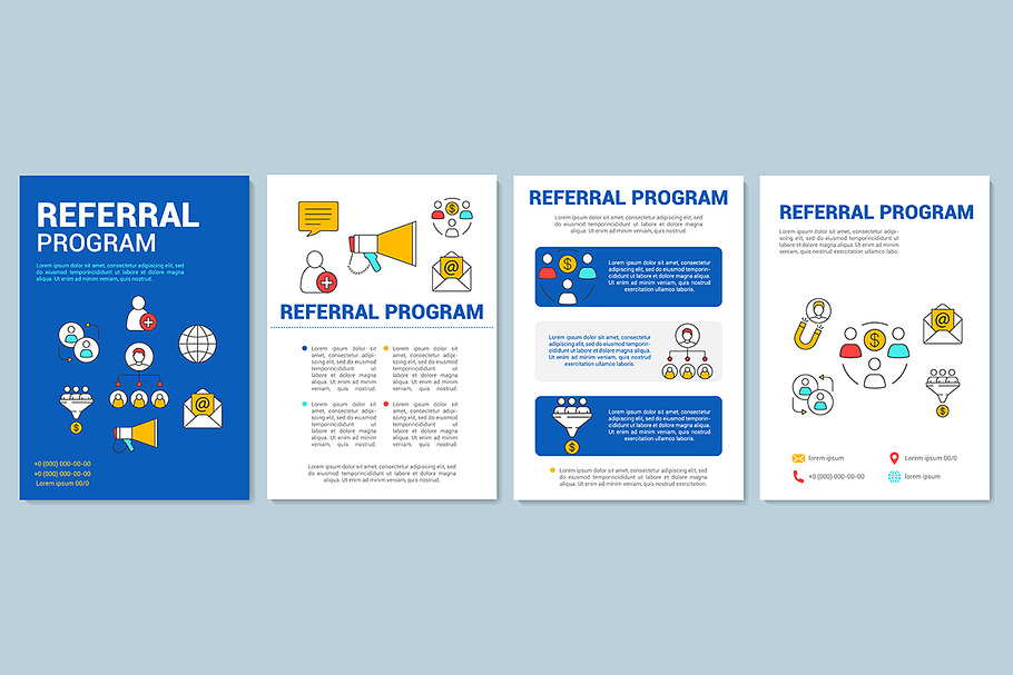 Marketing referral program brochure