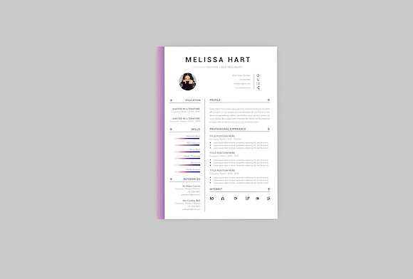 Melissa Seo Resume Designer in Resume Templates - product preview 1
