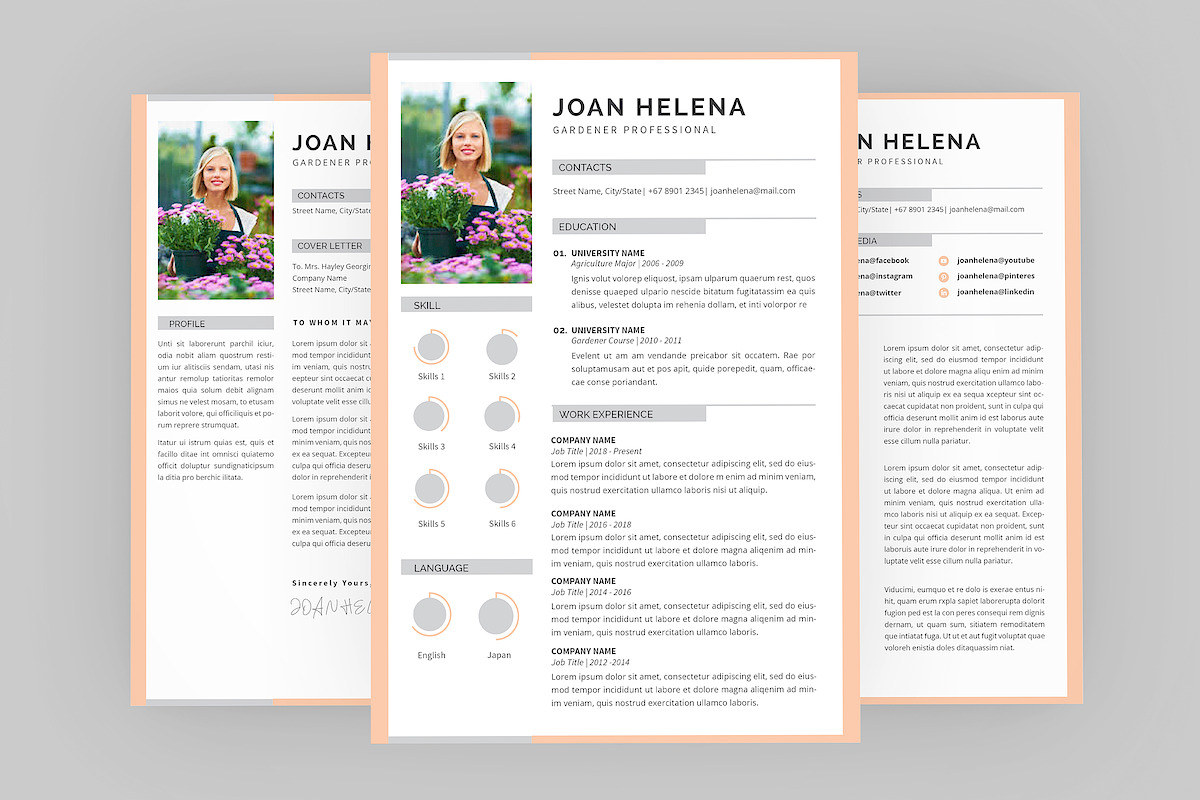 Joan Gardener Resume Designer in Resume Templates - product preview 8