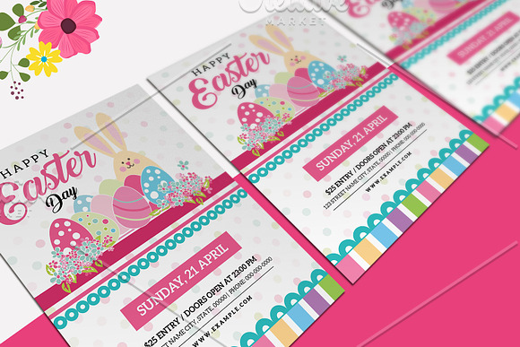Easter Party Flyer - V1171 in Flyer Templates - product preview 1