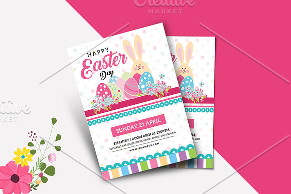 Easter Party Flyer - V1171 in Flyer Templates - product preview 3