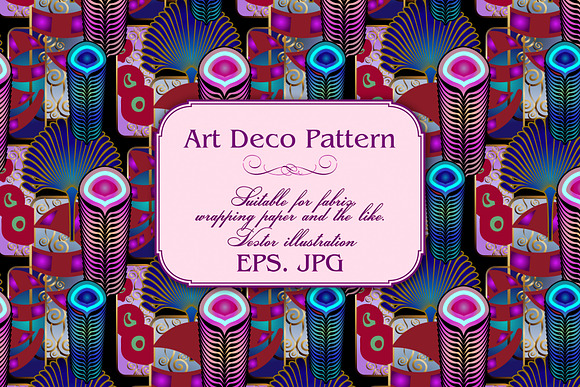 Art Deco Pattern in Patterns - product preview 2