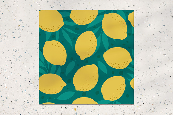 Lemon seamless pattern in Patterns - product preview 1