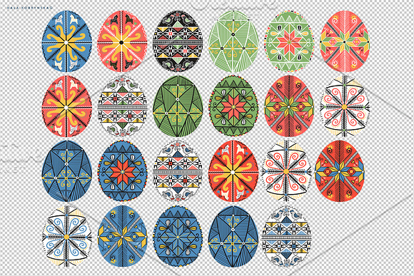 Pysanky. Decorated Easter eggs in Patterns - product preview 2