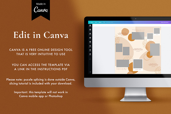 Instagram Puzzle Bundle No.2 | CANVA in Instagram Templates - product preview 3