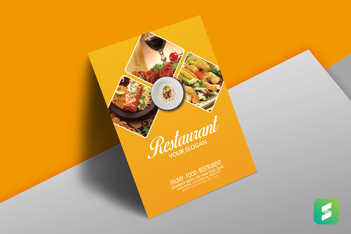 Non-Vegan Food Flyer Template in Flyer Templates - product preview 8