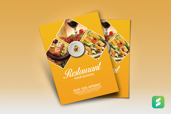 Non-Vegan Food Flyer Template in Flyer Templates - product preview 1