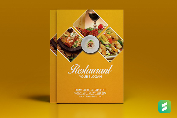 Non-Vegan Food Flyer Template in Flyer Templates - product preview 2