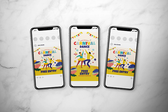 Carnival Dance Flyer Set in Flyer Templates - product preview 1