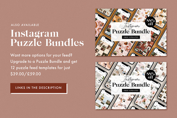 Octavia Instagram puzzle for Canva in Instagram Templates - product preview 10