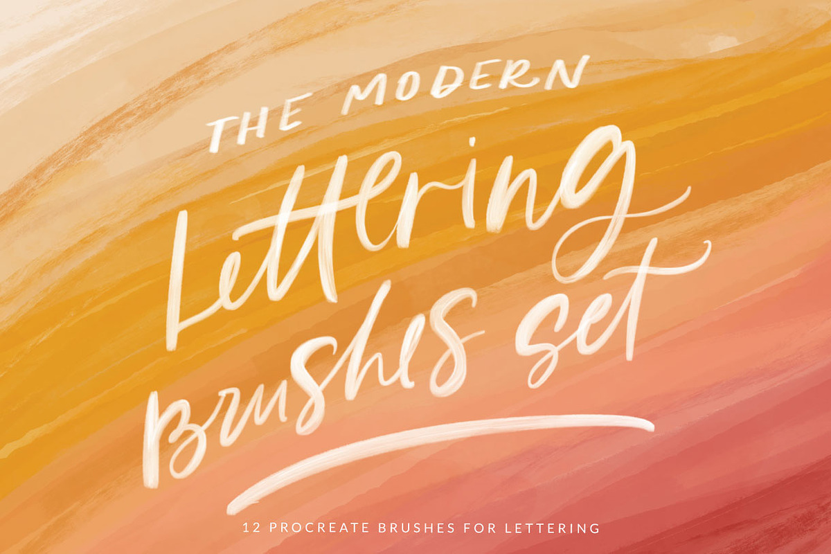 Procreate Brushes for Lettering in Add-Ons - product preview 8
