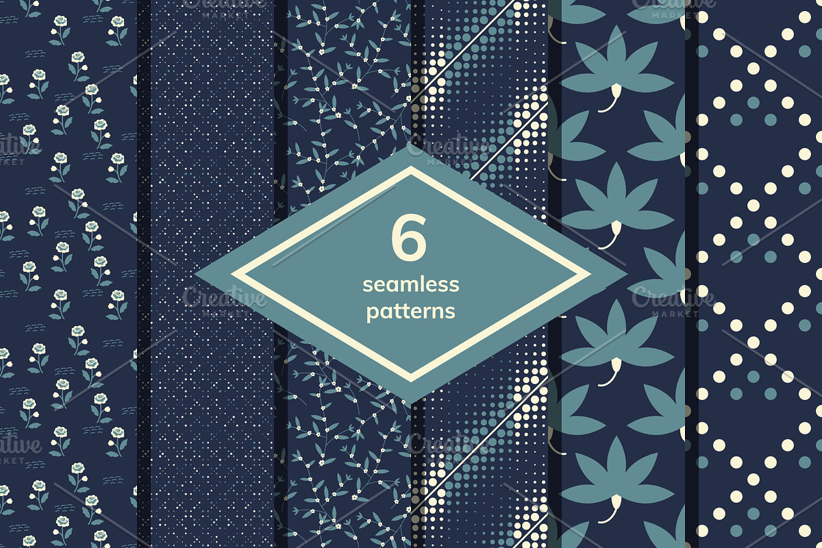Seamless decorative patterns in Patterns - product preview 8