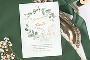 Eucalyptus Wreath Wedding Invitation