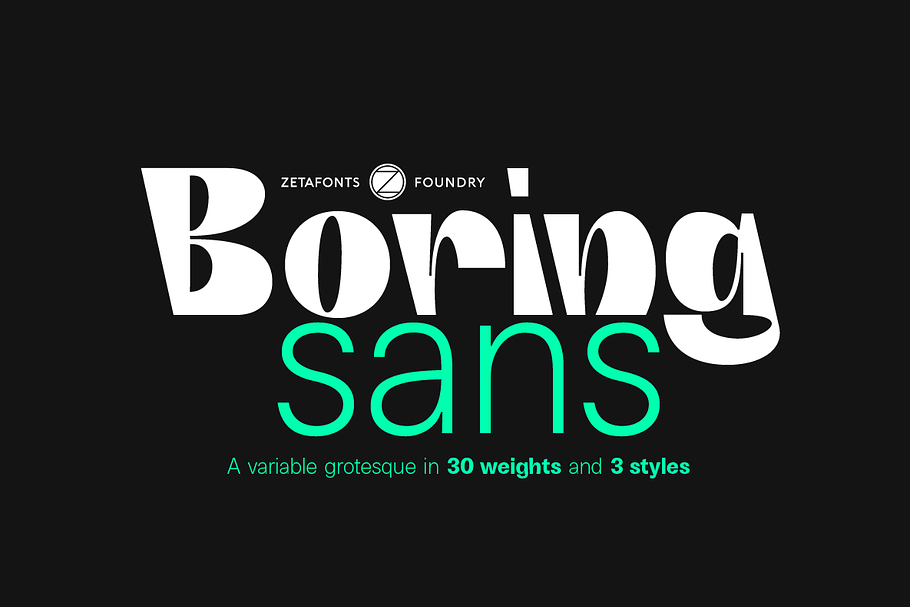 Boring Sans 30 fonts