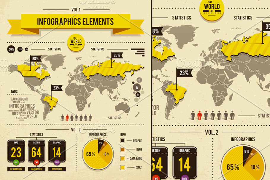 Infographics Vector Elements #1 in Infographic Icons - product preview 8