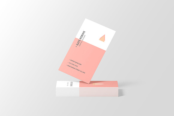 Portrait Business Card Mockup in Print Mockups - product preview 1