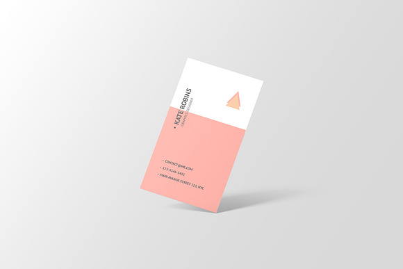 Portrait Business Card Mockup in Print Mockups - product preview 2