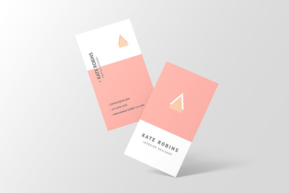 Portrait Business Card Mockup in Print Mockups - product preview 4