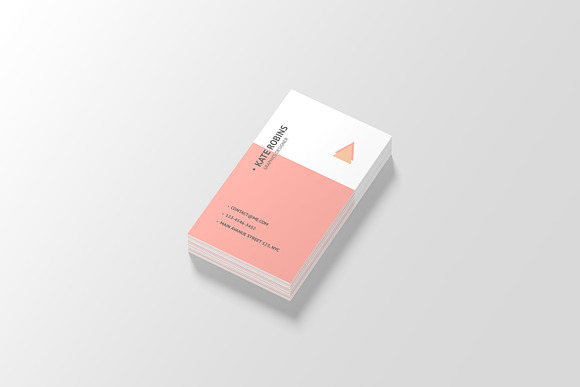 Portrait Business Card Mockup in Print Mockups - product preview 6