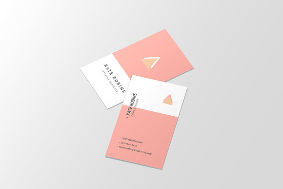Portrait Business Card Mockup in Print Mockups - product preview 9
