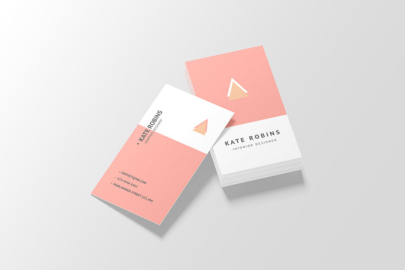 Portrait Business Card Mockup in Print Mockups - product preview 10