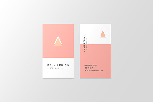Portrait Business Card Mockup in Print Mockups - product preview 12