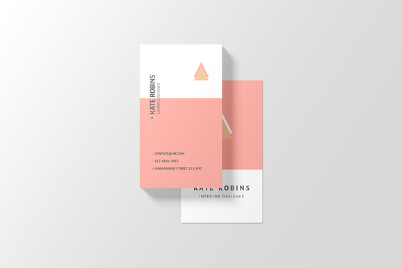 Portrait Business Card Mockup in Print Mockups - product preview 13