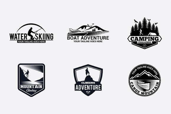 120 Adventure Badges and Logo Bundle in Logo Templates - product preview 6