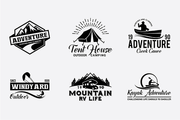 120 Adventure Badges and Logo Bundle in Logo Templates - product preview 8
