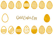 Gold Easter Egg Clipart