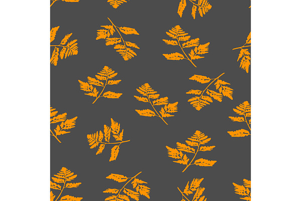 Seamless pattern fall leaves