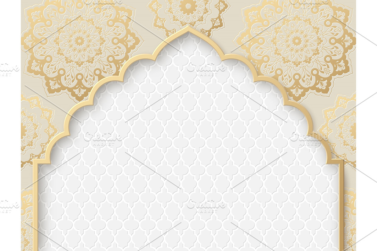 Vector ornate frame with indian in Illustrations - product preview 8