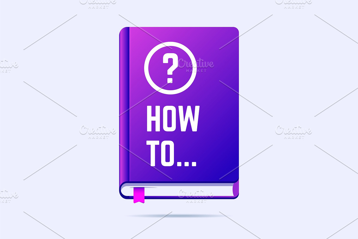 How to book with question sign. in Illustrations - product preview 8