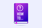How to book with question sign.