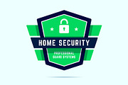 Home security badge.