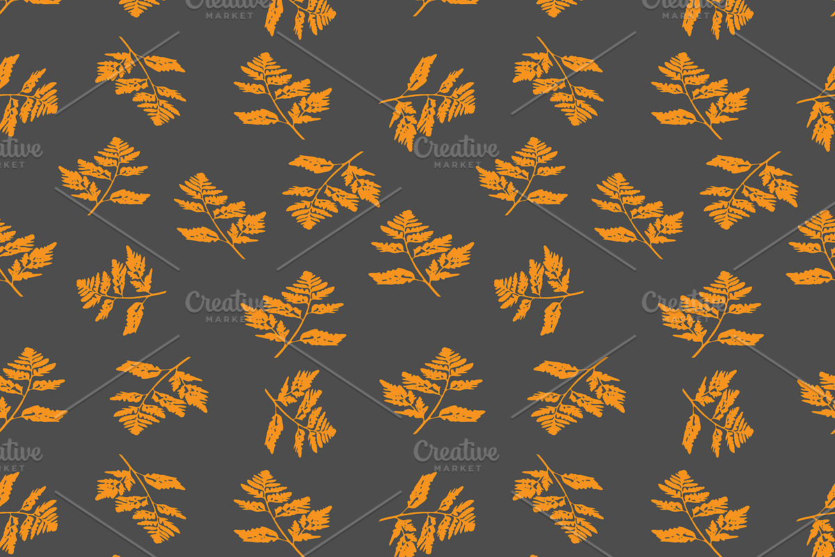 Seamless pattern fall leaves in Patterns - product preview 8