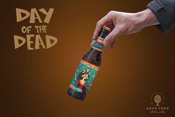 Inclined Hand Beer Mockup in Scene Creator Mockups - product preview 1