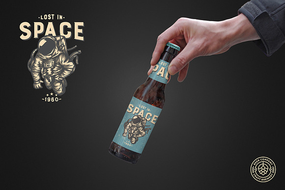 Inclined Hand Beer Mockup in Scene Creator Mockups - product preview 2
