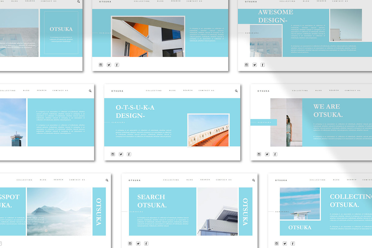OTSUKA | Keynote Template in Keynote Templates - product preview 8