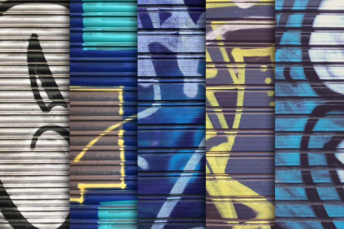 Garage Door Graffiti Textures x10 in Textures - product preview 8