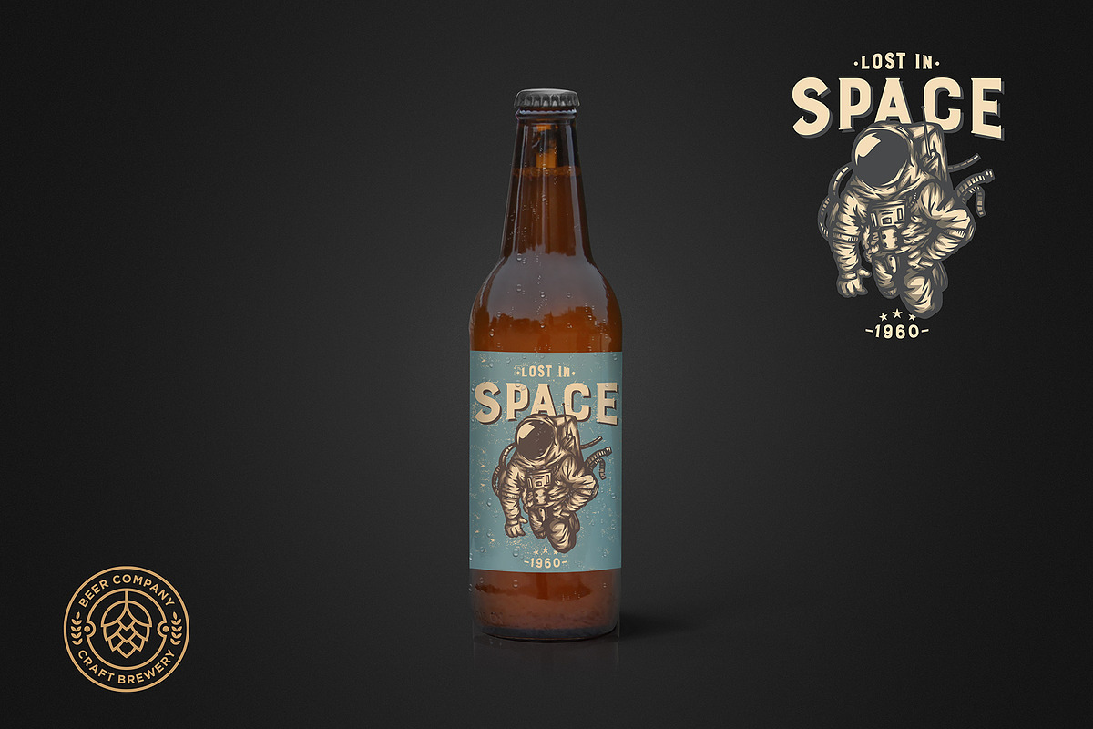 Standing Clean 50cl Beer Mockup in Scene Creator Mockups - product preview 8