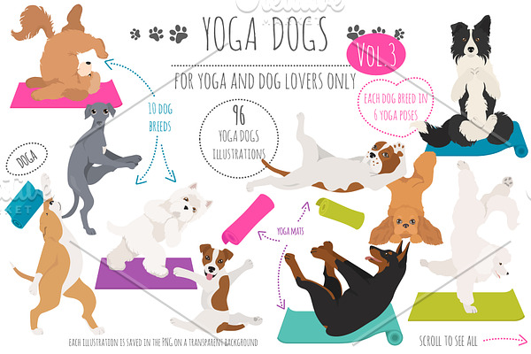 Yoga dogs collection (vol.3)